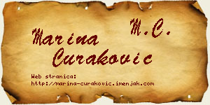 Marina Curaković vizit kartica